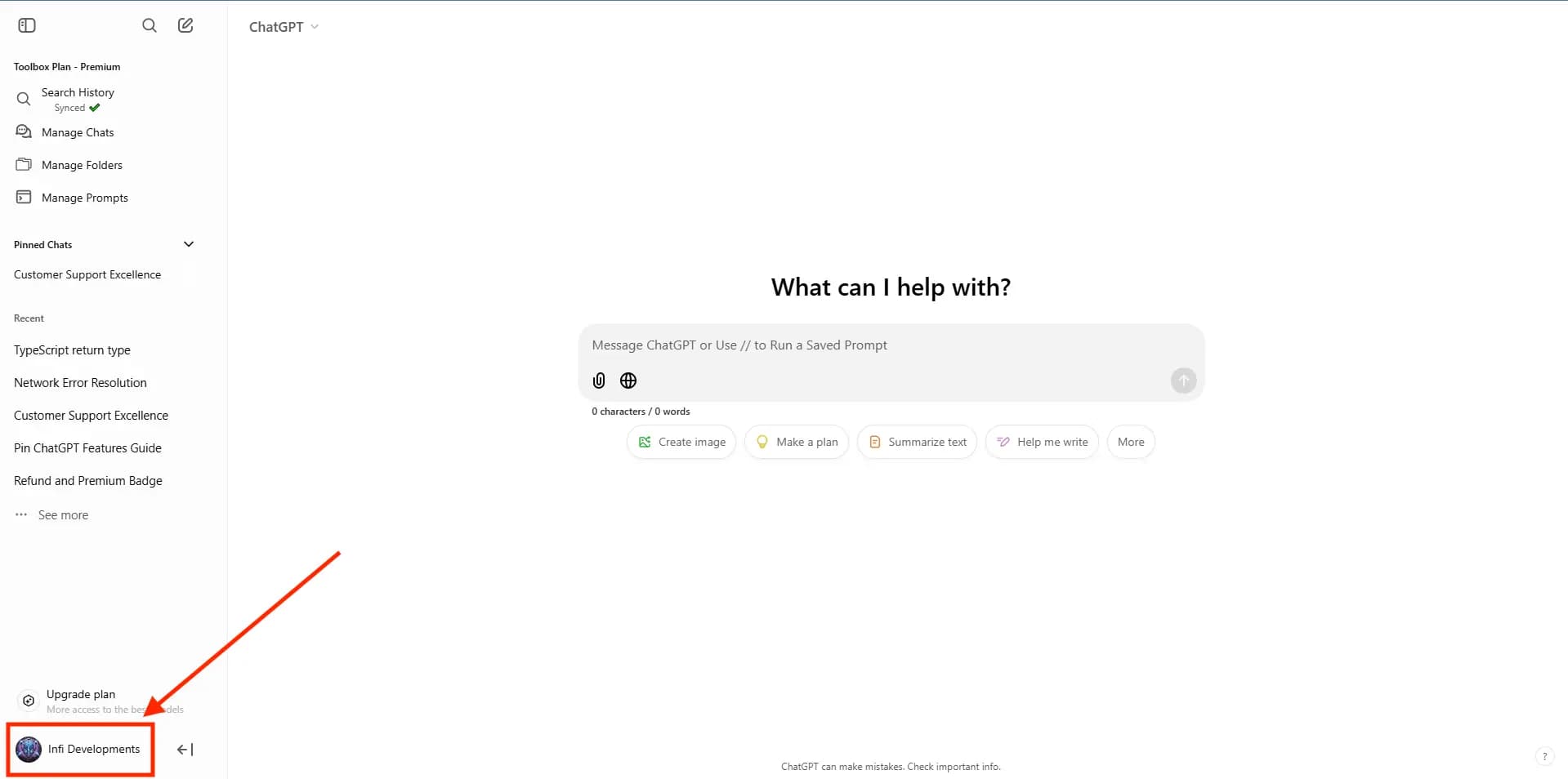 ChatGPT profile icon