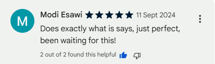 Customer review