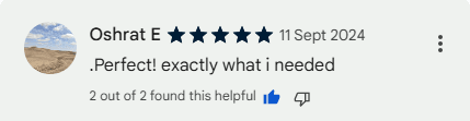 Customer review