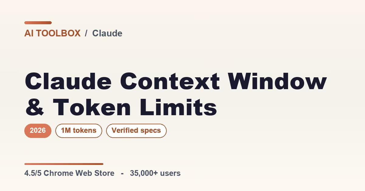 Claude context window and token limits for 2026 across Opus 4.8, Sonnet 4.6, and Haiku 4.5