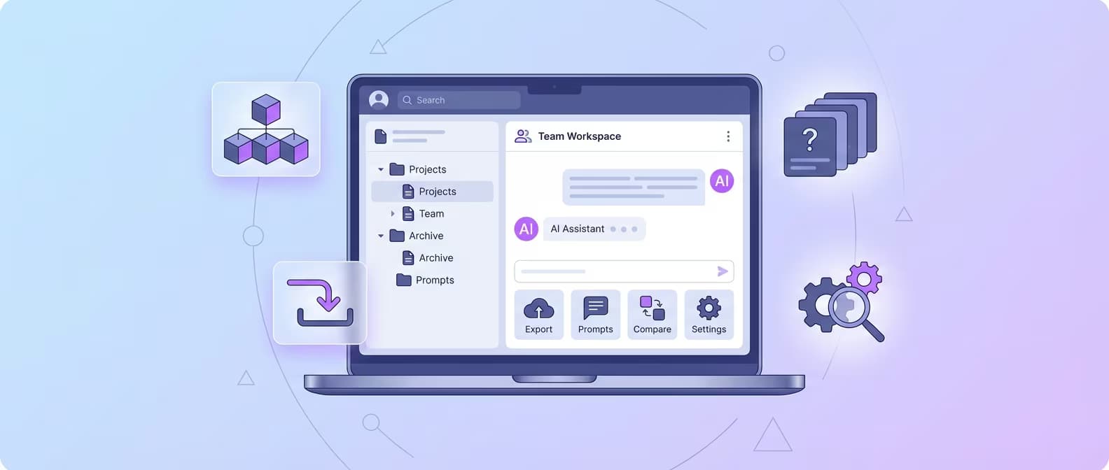 ChatGPT Toolbox Enterprise admin dashboard showing team management features